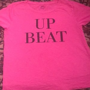 JCrew pink short sleeve top